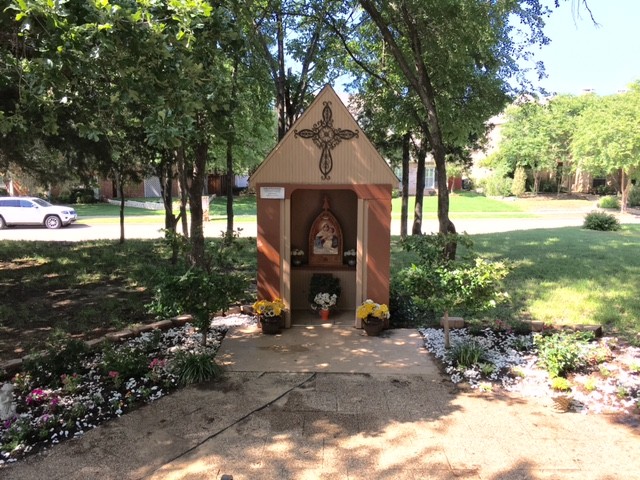 May Blossoms for Mary at St Ann's Wayside Shrine
